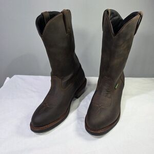 Dan Post Men's Albuquerque Waterproof Leather Soft Toe Western Boots, 12". 11EW